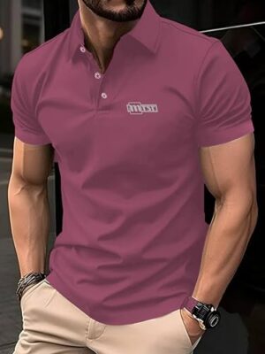 Pink Polo T-Shirt - Stylish Half Sleeve for Women & Men