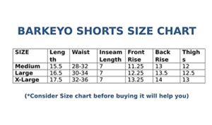 BARKEYO Men Shorts For Sports And Casual Wear Polyester (Black) - Image 3