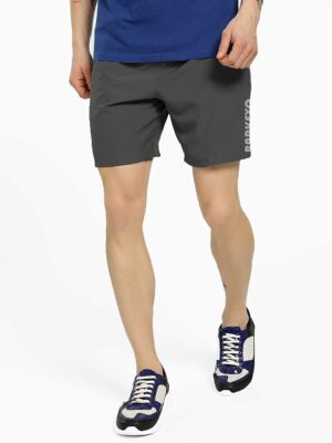 BARKEYO Men Shorts For Sports And Casual Wear Polyester (Grey)