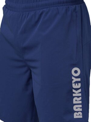BARKEYO Men Shorts For Sports And Casual Wear Polyester (Navy) - Image 4