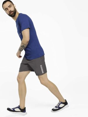 BARKEYO Men Shorts For Sports And Casual Wear Polyester (Grey) - Image 2