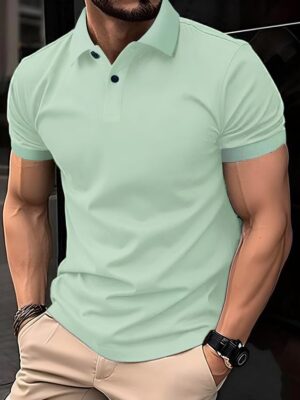 BARKEYO Men Polo T-shirt(Pista) - Image 8