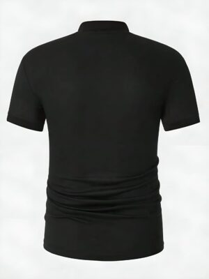 BARKEYO Men Polo T-shirt(Black) - Image 3