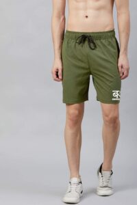 BARKEYO Niklo Men Shorts For Sports And Casual Wear Polyester (Green)