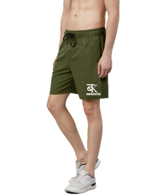 BARKEYO Niklo Men Shorts For Sports And Casual Wear Polyester (Green) - Image 5