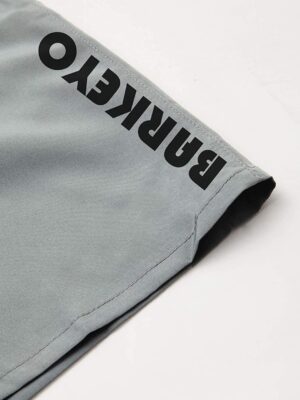 BARKEYO Men Shorts For Sports And Casual Wear Polyester (Silver) - Image 3