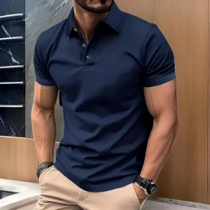 BARKEYO Men Polo T-shirt(Navy) - Image 6