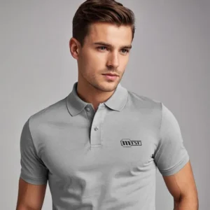MRSR Sports Polo Men T-shirt(Grey) - Image 3
