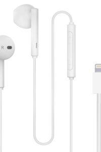 Wired Earphones with Mic and Lightning Connector for iPhone Earpods with Lightning Connector