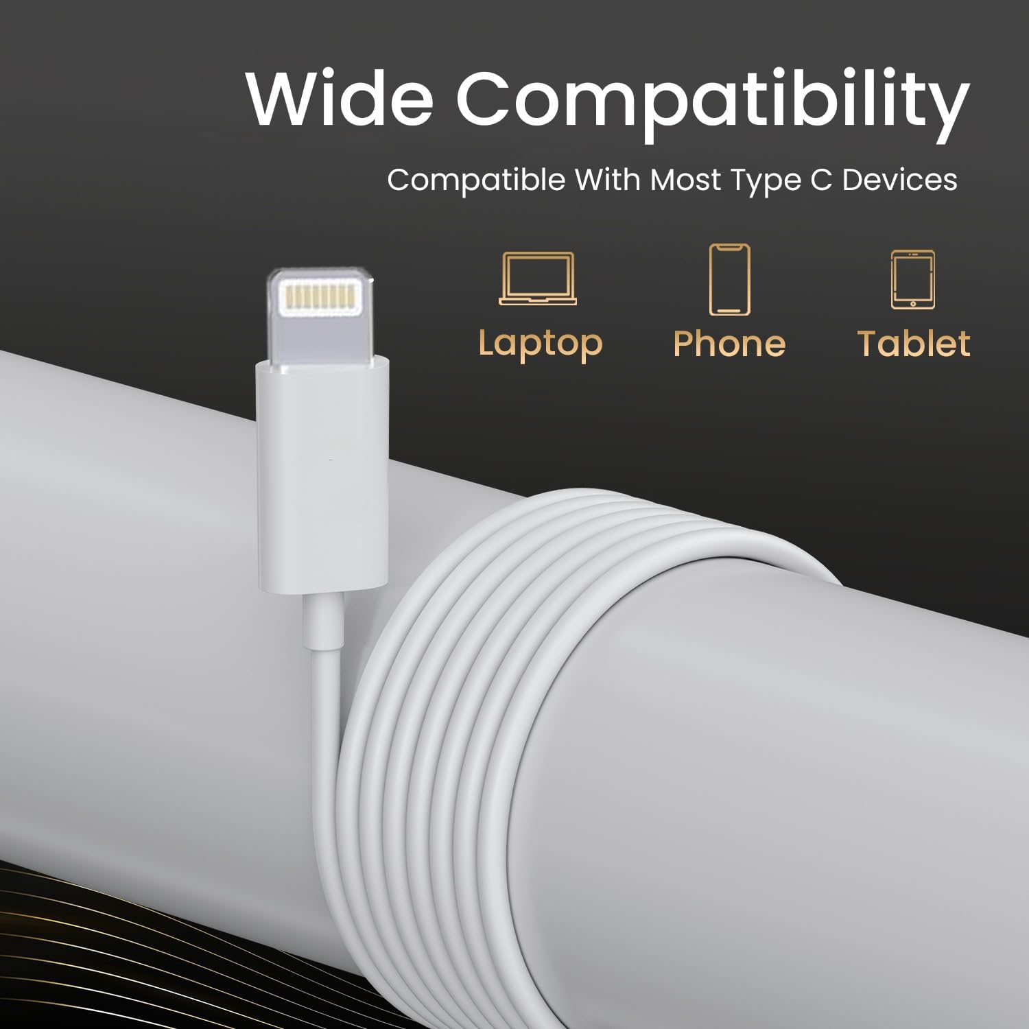 Wired Earphones with Mic and Lightning Connector for iPhone Earpods with Lightning Connector